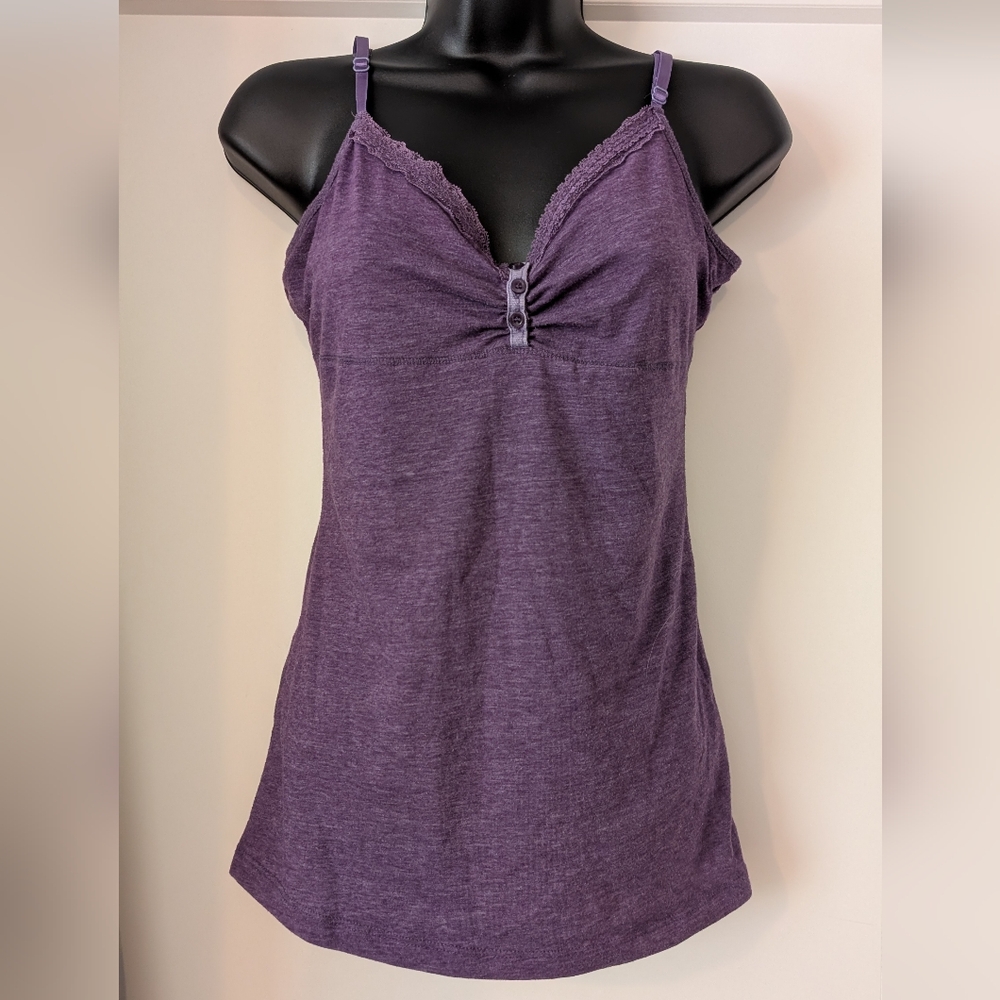 Purple Henley Tank